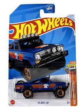 Hot Wheels 2025 Jeep J10 Blue Truck HW Hot Trucks Series New on Card